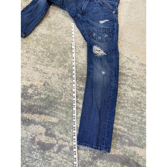 Polo Ralph Lauren Denim Jeans Mens 30x30 The Sullivan Slim Fit Distressed - Picture 8 of 11